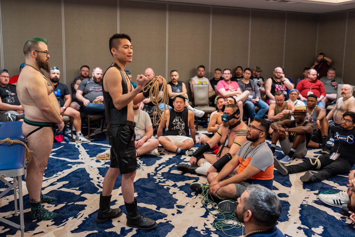If you’re attending #TBRU 2024, I will be teaching rope bondage tailored to the bear body at the Bear University again. Come join &amp; play, you will leave with basics to properly start your rope journey. 

Oh did I mention something about the play party after the class? Stay tuned!
