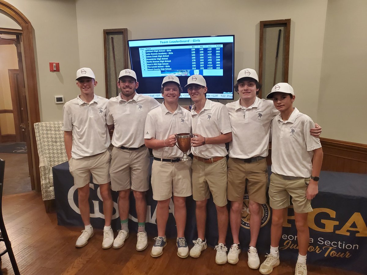 Congrats to the NG Boys Golf Team on their Runner up finish at the Georgia PGA / GSGA High School Preview! Also, a huge congrats to NG golfer Jackson Cavanaugh shooting 3 under par for two days combined to capture the individual title! 
GO VIKINGS!🏆⛳