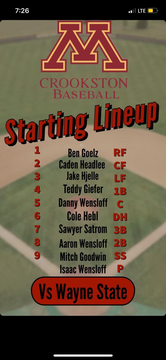 Ram alum Cooper Flaig, along with Isaac, Aaron, and Danny Wensloff kicked off their seasons with a bang! Flaig with 2 home runs for Itasca CC and the Wensloff trio started today for <a href="/UMCBaseball/">UMC Baseball</a> as they defeated Wayne State 6-3. Isaac notching the win. 6IP, 3R, 5H, 7Ks, 0BB!👏👏