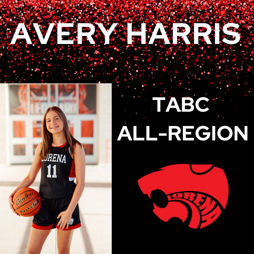 Congratulations to Avery Harris on being named to the TABC All-Region team! 🏀🐆