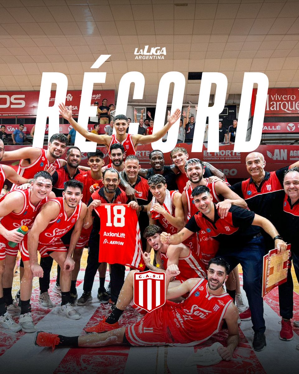🎉 ¡<a href="/club_sanisidro/">San Isidro</a> RÉCORD!

🤩 El equipo de San Francisco le ganó a Barrio Parque (89-69) y marcó un hito en la competencia: logró la mayor cantidad de victorias consecutivas en La Liga Argentina con 18 triunfos al hilo! 🔥