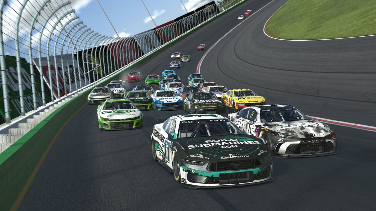 P4. Put the @23XIRacing Camry in contention for the win and fought for the lead the last 20 laps. Leading on the white, just didn't get the push we needed. Going for wins this season, but great points race for us after blowing a tire last week. #eNASCAR