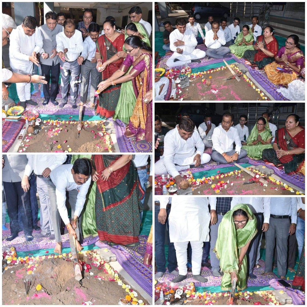 DaxeshMavani's tweet photo. સુરત મહાનગરપાલિકા ના ઉધના ઝોન ઓફિસ ખાતે નાગરિક સુવિધા કેન્દ્ર બનાવવાના કામનું ખાતમુહૂર્ત કરવામાં આવ્યું..
👉 તા/12/03/2024
#SuratIsGrowing
#SmartCitySurat
#ClenestCityOfIndia
#OurSuratIsNo1
#GreenSurat
#SuratMayor https://t.co/L8jPMgxFPq