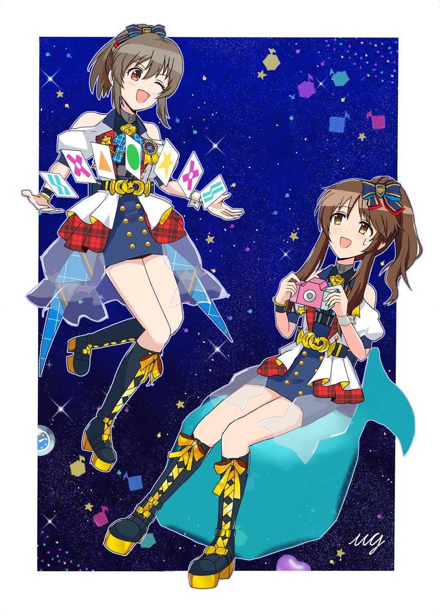 psychic_ahhhhhh's tweet photo. Sizさん(@siz41141684)主催のゆっこあいこ合同へ寄稿させていただいたポプマス衣装の二人です。
とても貴重な合同をありがとうございました。
#ゆっこあいこ合同 #YouAndAi https://t.co/jSw2GA8kc7