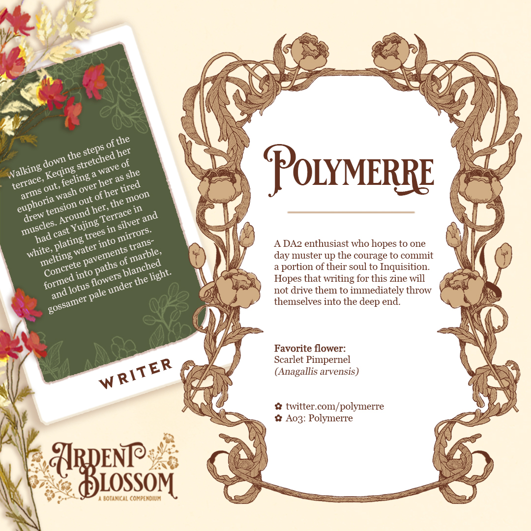 Dragon Age Flower Zine 🌼 | LEFTOVERS SALE TBA tweet media