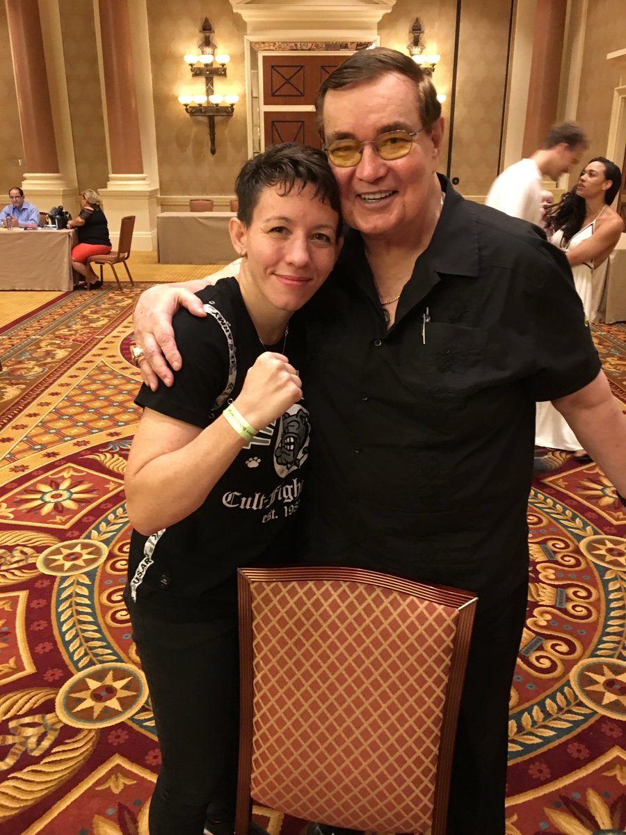 New HOFers ⁦⁦<a href="/ShowtimeShawnP/">ShowtimeShawn Porter</a>⁩ and ⁦<a href="/LaylaMcCarter/">Layla McCarter</a>⁩ surrounded by ⁦<a href="/nvbhof/">Nevada Boxing Hall of Fame</a>⁩ love. Tix for Aug 9-10 Induction Wknd on sale tomorrow <a href="/nvbhof/">Nevada Boxing Hall of Fame</a>.com