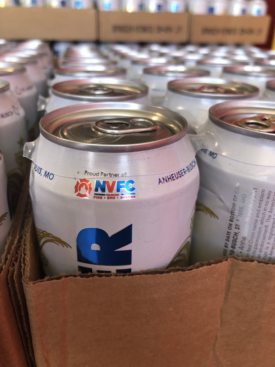 WCFD_PIO's tweet photo. Thank you @AnheuserBusch &amp; @NVFC for the donation of canned drinking water! The water will help keep our crews hydrated this #wildfire season. And thank you to @BetterBrandsMB for taking time to deliver the much-needed water to our fire station. 

https://t.co/rG9Nfl7WK7 https://t.co/nzECAvW18C