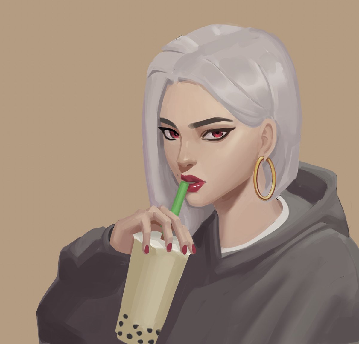 ryanch_sauce's tweet photo. Boba date with Ashe 🥰 (im delusional) #Overwatch2 #Overwatch #OverwatchFanart https://t.co/9BjupX8Bjg