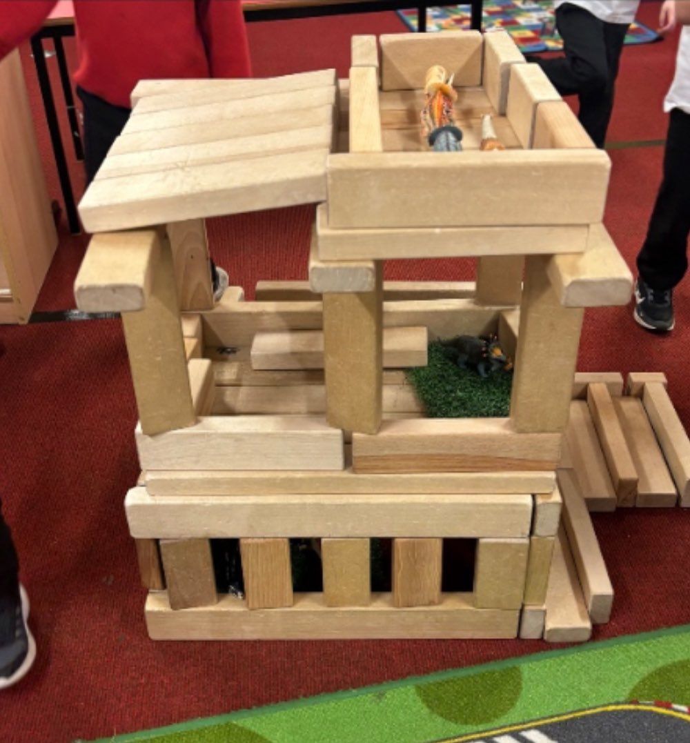 Our block play is always busy and our master builders build amazing projects every day! #BlocksRock #blockplay