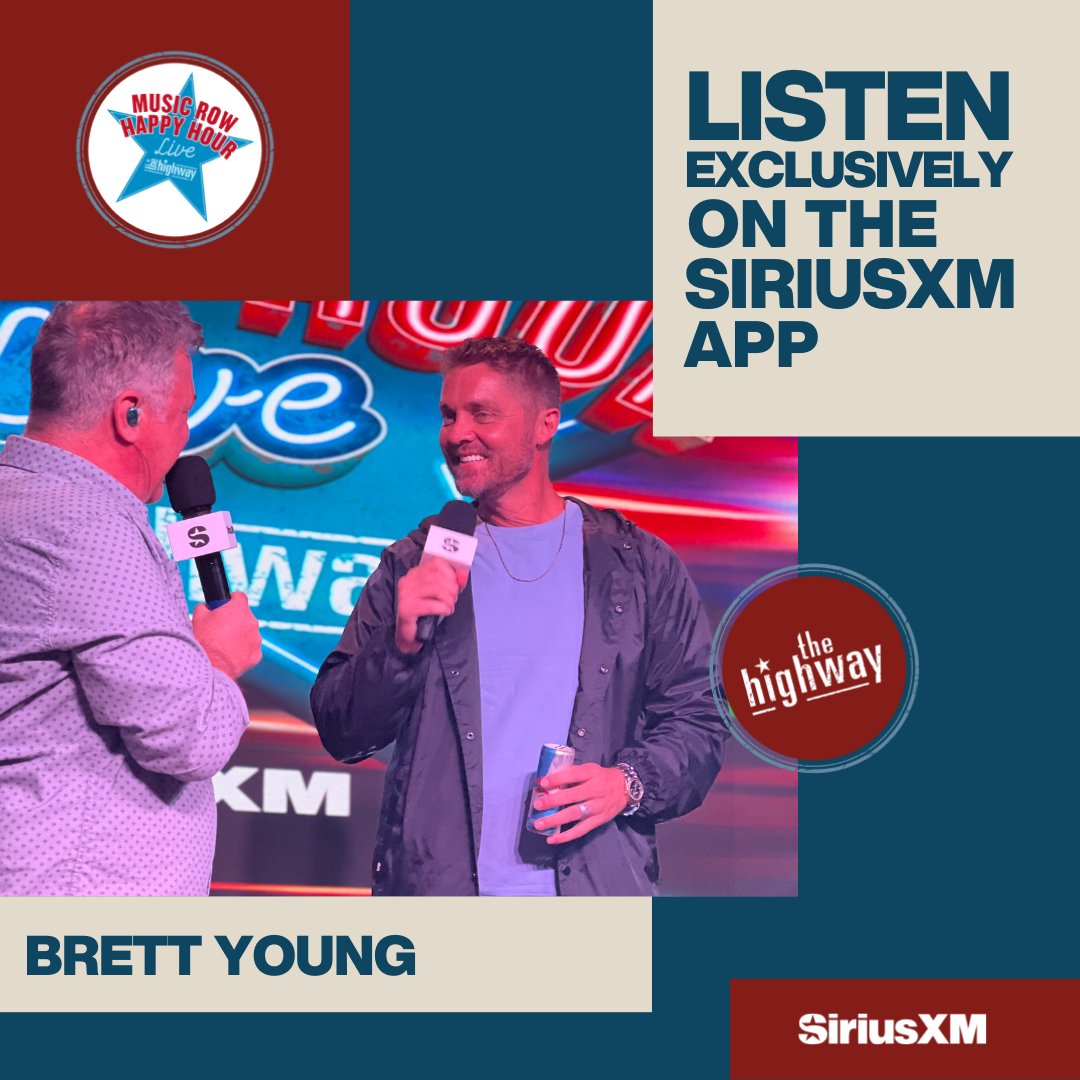 It's that time again 💫 Check out @BrettYoungMusic's Music Row Happy Hour performance here: sxm.app.link/BrettYoungMRHH…
