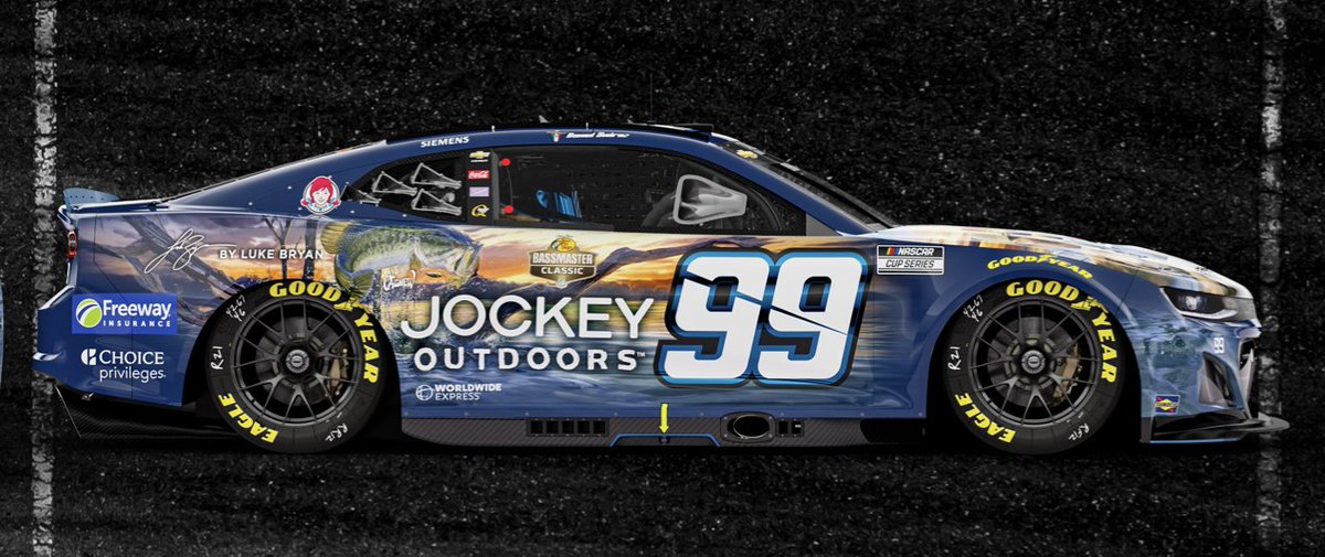 This car is a WORK 👏 OF 👏 ART The Jockey Outdoors x Bassmaster Classic Car designed by Al Agnew deserves a spot in a museum. Tune in this weekend to see this masterpiece in action @ItsBristolBaby 🏁 @Daniel_SuarezG | @Jockey