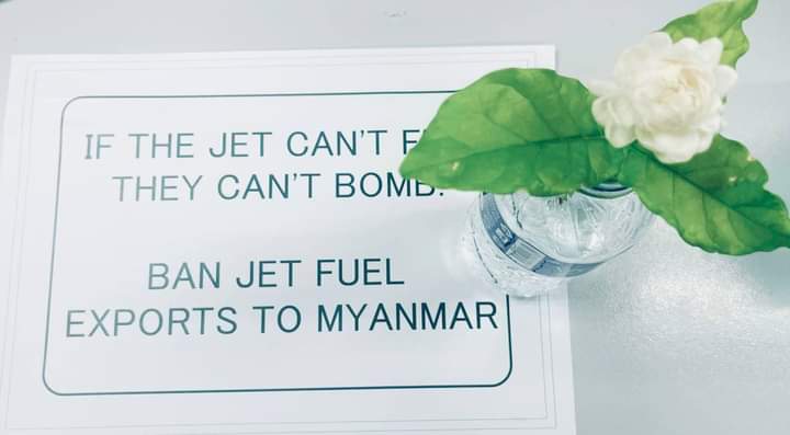 USA, UK, EU - Ban Jet Fuel Sales and shipment insurance to Myanmar

#BanJetFuelExportToMM
#SanctionAviationFuel
#WhatsHappeningInMyanmar