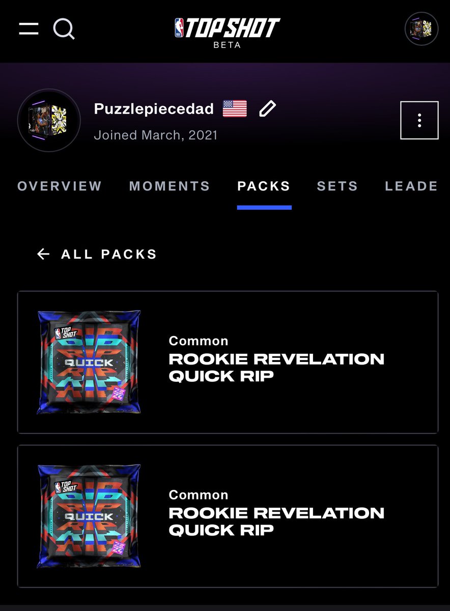 Been forever since I opened a pack! Or do I just sell the packs and get rich that way? I had some dapper molding in my account so figured try for some packs. Tried for 6 got 2. Well depending on the serial numbers I guess all I can lose is $20 at the TS casino.