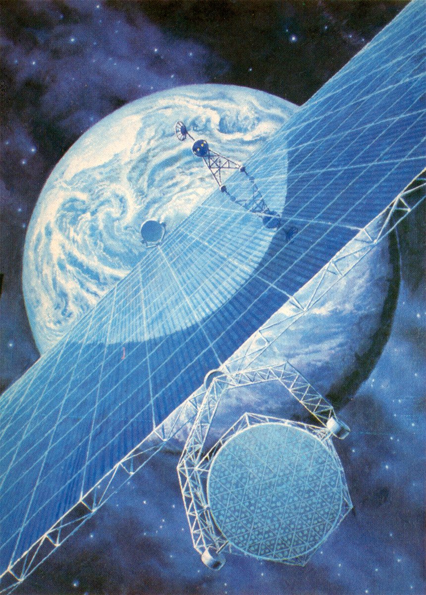afrocosmist's tweet photo. orbital power plant by alexei leonov &amp; andrei sokolov https://t.co/pNWOnoYNGX