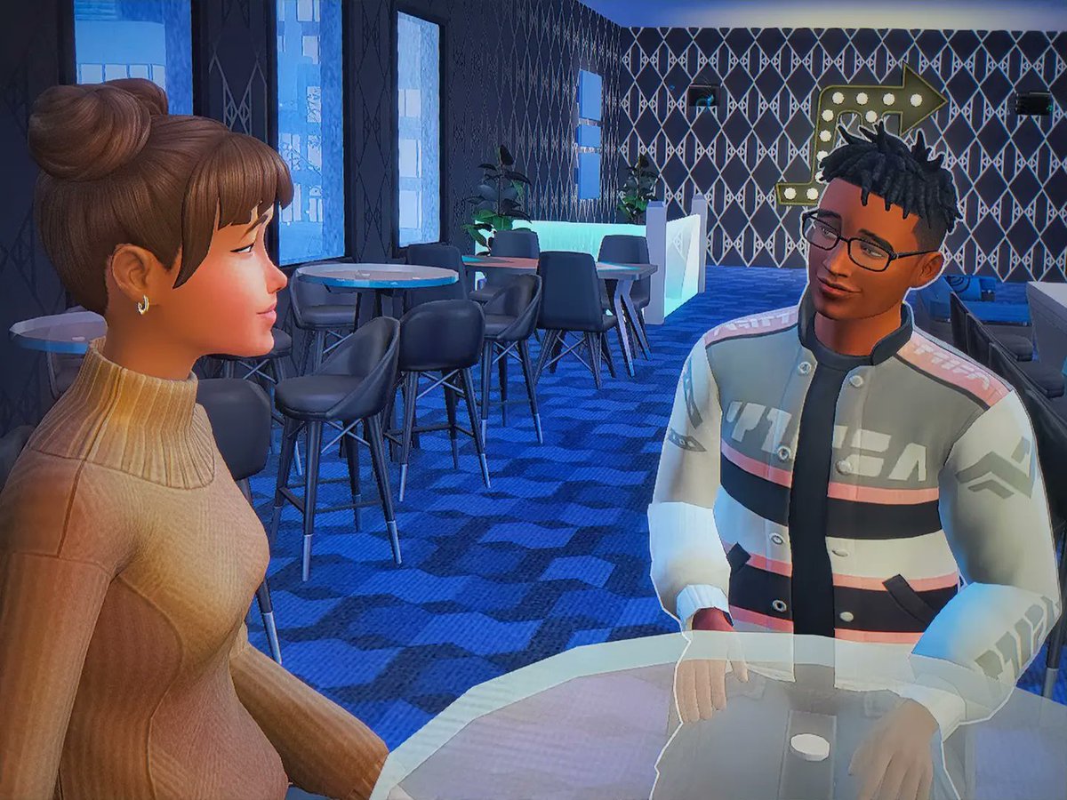 Benquisha20's tweet photo. Thalia went on a date with Jamari Pearson. They hit it off. They played video games (something they have in common) sang karaoke, had drinks, and just had fun getting to know eachother.
@thesims #simstories #thesims4 #sims4legacy #sims4stories #growingtogether #Legacy https://t.co/fJqyhGVSLx