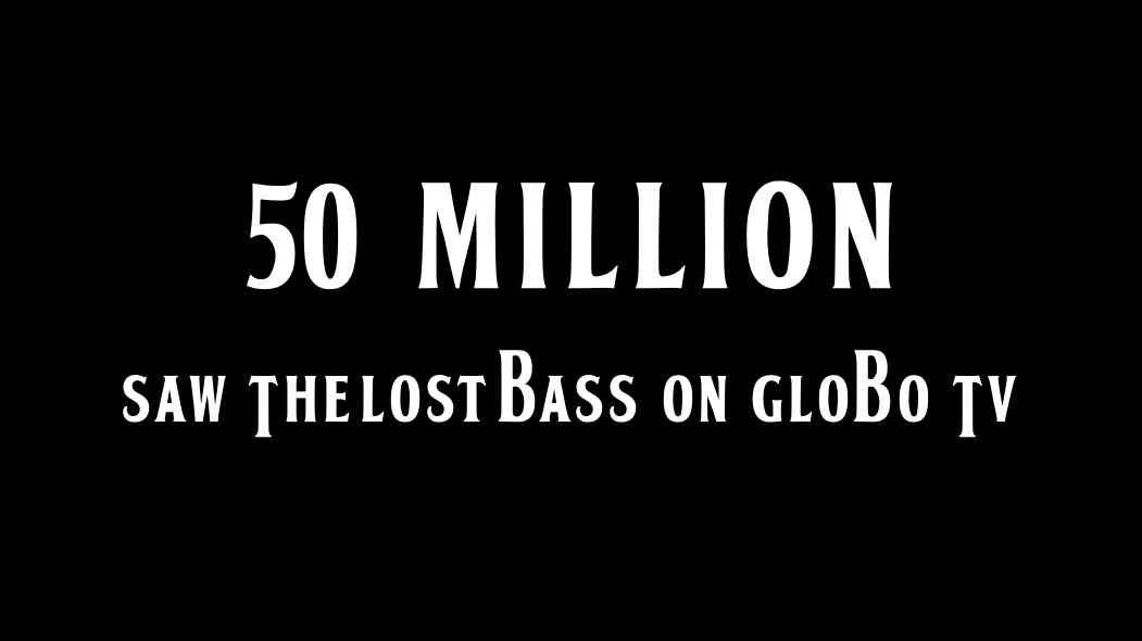 This is how many people in South America watched The Lost Bass story on TV on Sunday night - on Fantástico, the weekly news show on Globo TV. It's fantastic to see so many people around the world share this moment in music history. Thanks to @MuriloSalviano @showdavida @tvglobo