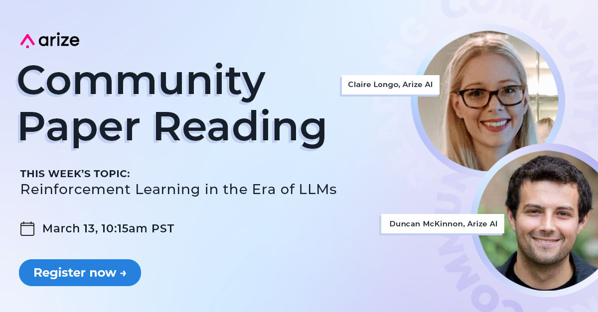 The ability of popular LLMs to adhere to instructions and deliver helpful responses can often be attributed to RLHF. Tomorrow we'll breakdown a recent paper that discusses what's essential when it comes to reinforcement learning in the era of #LLMs arize.com/resource/commu…
