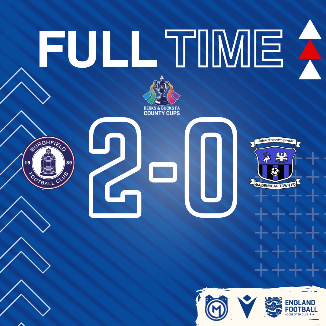 BurghfieldFC's tweet photo. It’s all over!!

We’ve won the @BerksandBucksFA Cup 🏆 https://t.co/B6Nr1ThEHG