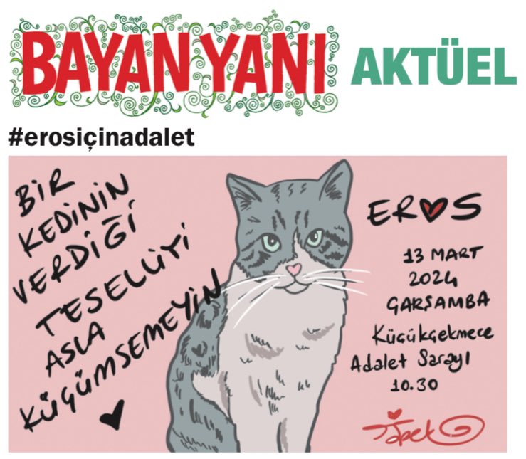 Dava bugün görülecek, katil hesap versin #erosiçinadalet ( BY mart )