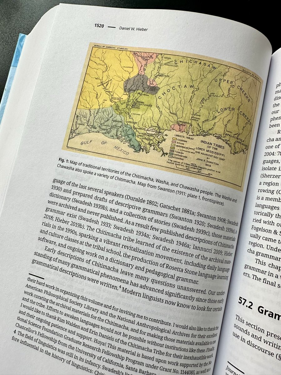 lingdiscovery's tweet image. Just received a physical copy of my chapter on Chitimacha!

You can download a preprint here:
researchgate.net/publication/33…

Or buy a copy here (warning: $$$$)
amzn.to/49P0yk6