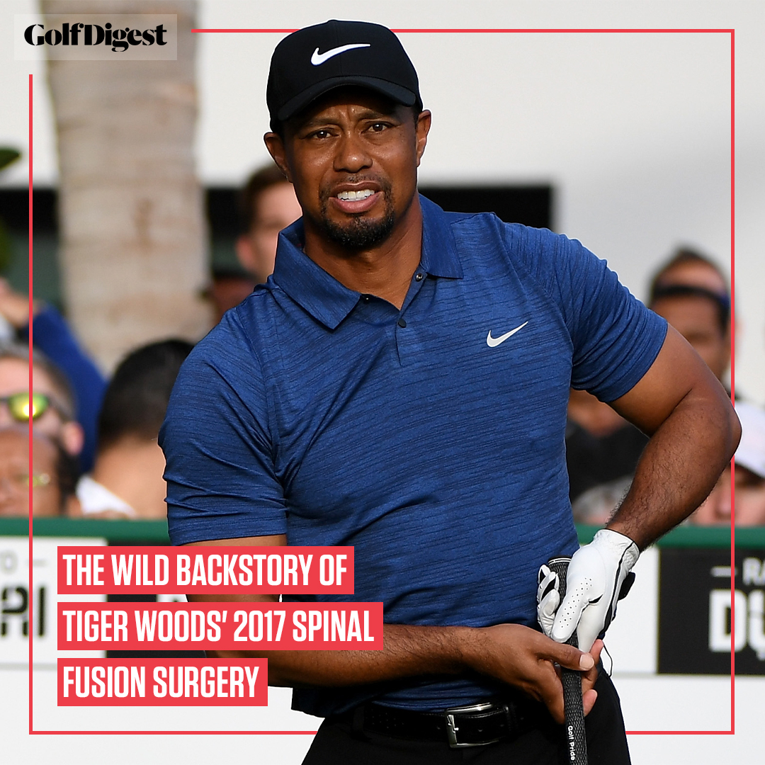 Bob Harig's upcoming book 'Drive: The Lasting Legacy of Tiger Woods' reveals unheard-of information about Tiger's 2017 spinal surgery. 👀 Read more: glfdig.st/ICwi50QRMJN