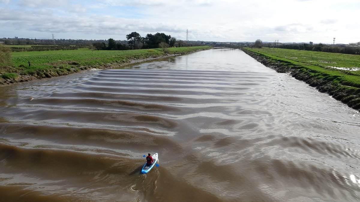 Riding the wave down the River Dee