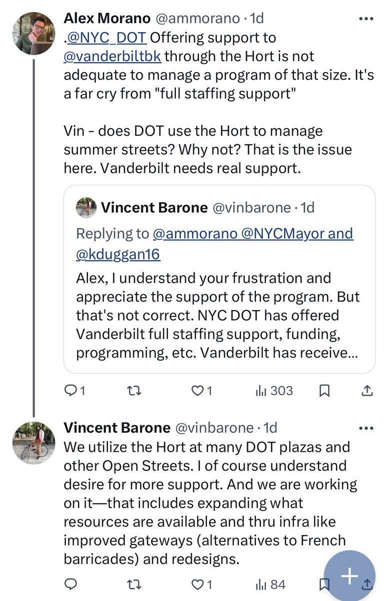 Twitter convo on the lack of funding for #openstreets - you know the program for and by the “[TA]community” whose “volunteers” now want to get paid 
🤑🤑🤑

Meanwhile people don’t have access to healthcare, cost of living is increasing, higher education is increasing, some