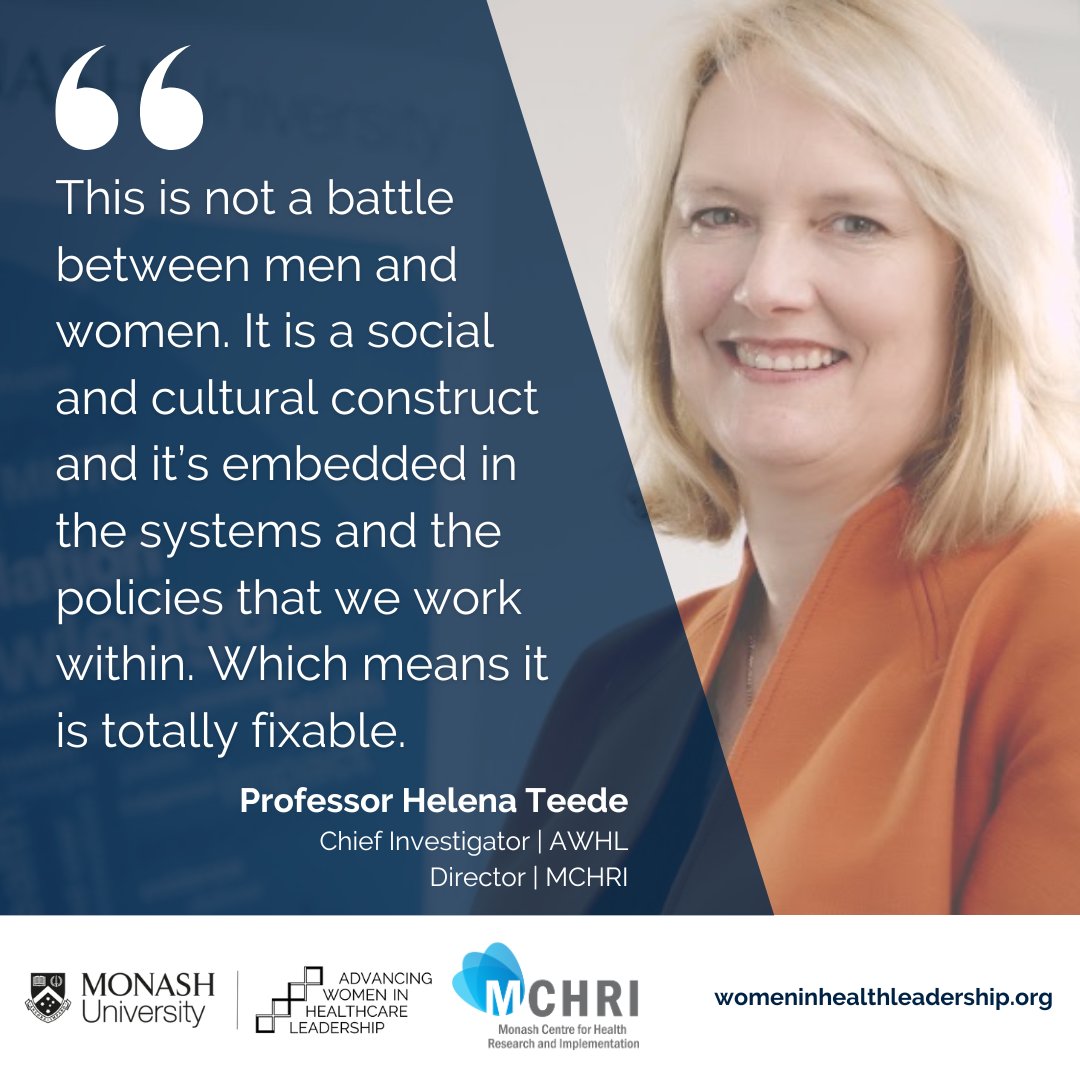 Read the new article in @theMJA Insight+ on Medicine's gender pay gap revealed' where Prof @HelenaTeede highlights the solution. Article here: bit.ly/49P1tRA #genderequity #leadership #glasscliff #womeninleadership