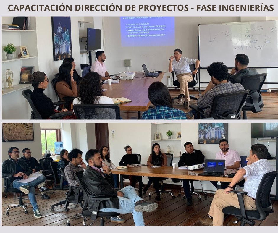EpntechEp's tweet photo. CAPACITACIÓN | El trabajo en equipo impulsa y fortalece los procesos de #Transformación, el Gerente General de la empre pública de la @EPNEcuador en sinergia con el equipo actualizan conocimientos en Dirección de proyectos – fase ingeniería https://t.co/sUqEWYxUDq