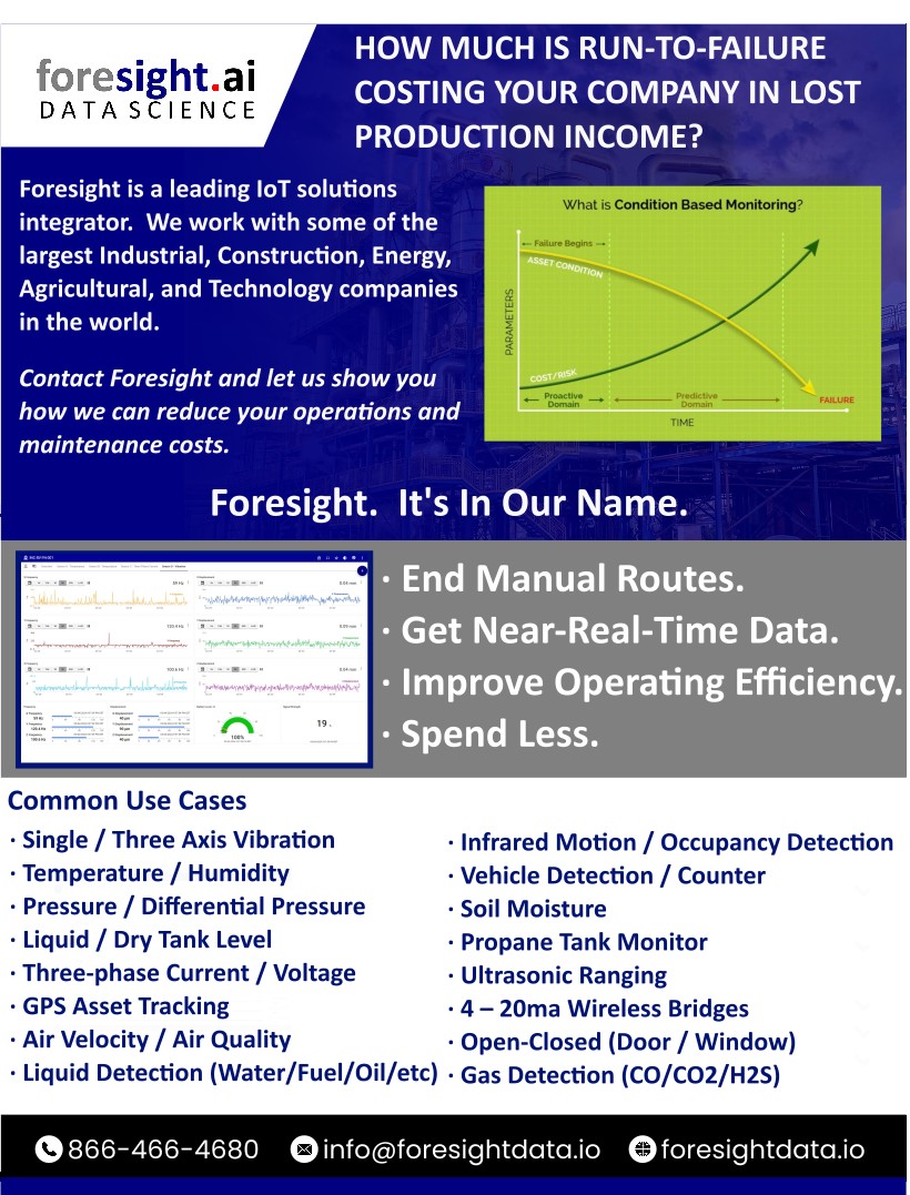 Foresight Data Science (@data_foresight) on Twitter photo How much is Run-To-Failure costing your company in lost production income? How much is Run-To-Failure costing your company in lost production income?