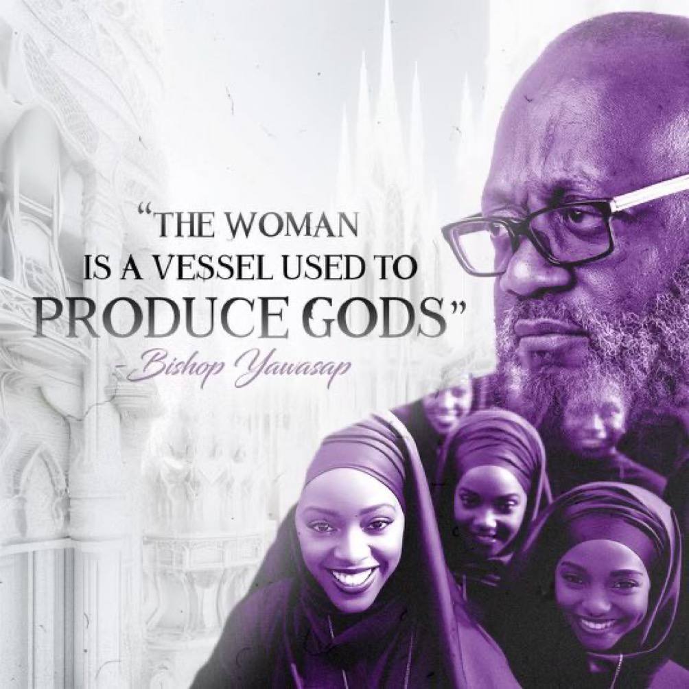 iuicGuyana's tweet image. “The woman is a vessel used to produce Gods.”
……………………………….
Visit our website here 💻👨🏾‍💻🖥
🔴 solo.to/unitedinchrist

 #Reproduce #Fruitful #Priests #gods #Kings #Rulers #IUIC #Israelites #BishopYawasap