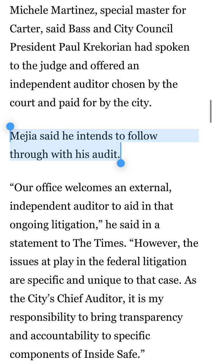 Huge scandal brewing in LA city politics that isn’t getting enough attention: 

The mayor, council president, &amp; city attorney are attempting to block the city controller from auditing the mayor’s office.

Still, <a href="/lacontroller/">LA City Controller Kenneth Mejia</a> says his office intends to follow through on the audit