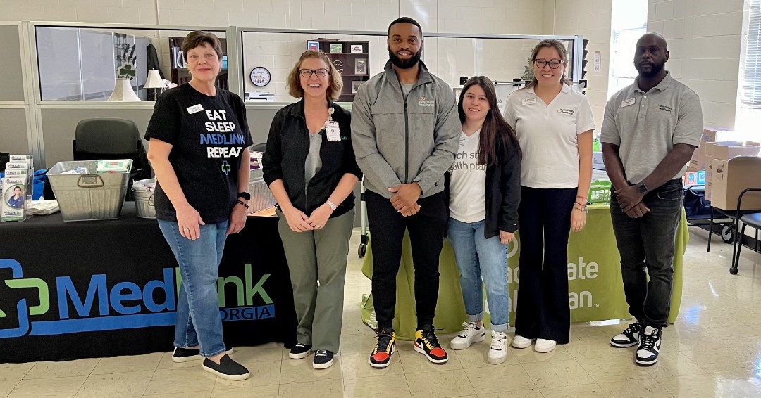 MedLink and Peach State Health Plan teamed up for a Pamper Party at Banks County Head Start. Dr. Liz Reece shared vital info and goodies were provided for over 60 families! #communityhealth #childhoodwellness