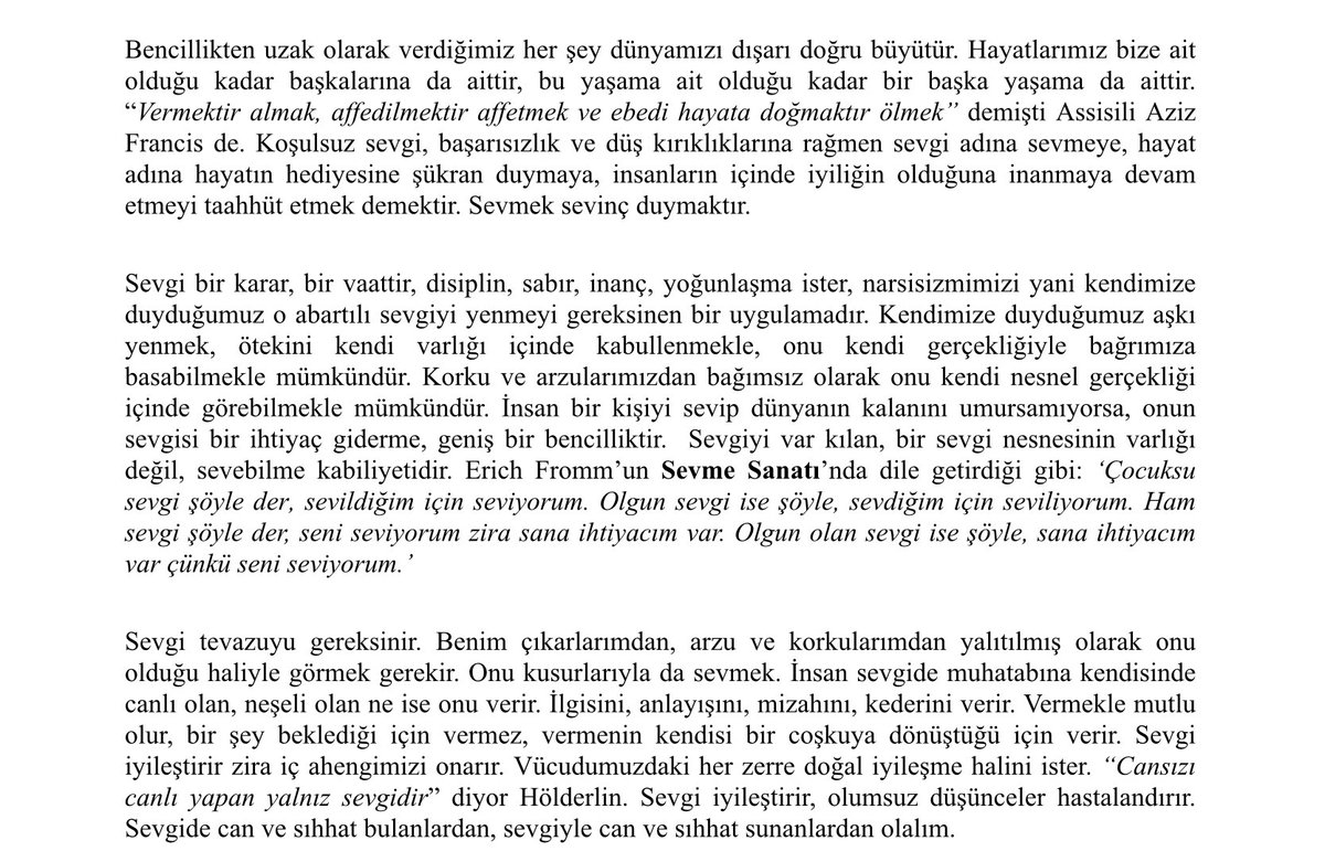 mkemalsayar's tweet photo. Sevmek sevinç duymaktır. https://t.co/2fYXApZw1k