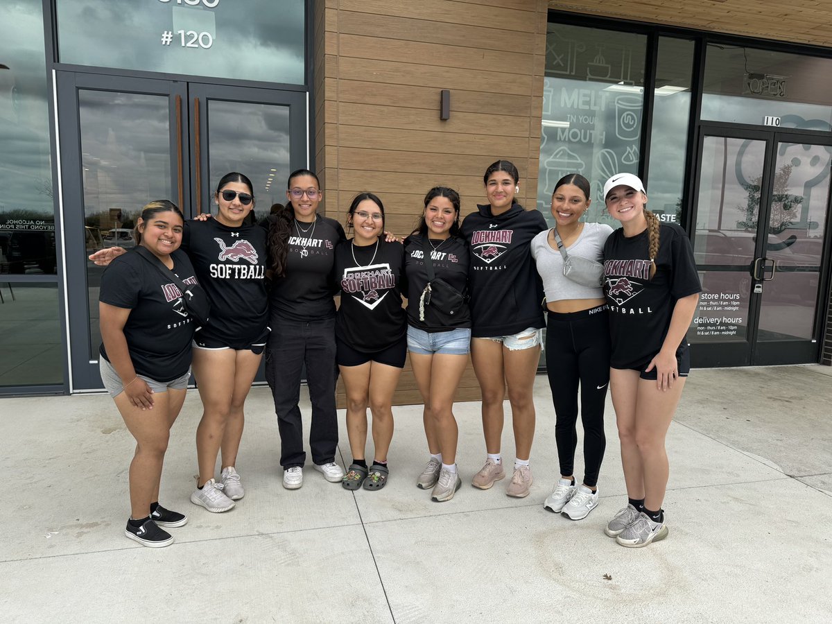 Lady Lions supporting Lockhart Baseball vs Hays! Go Lions!