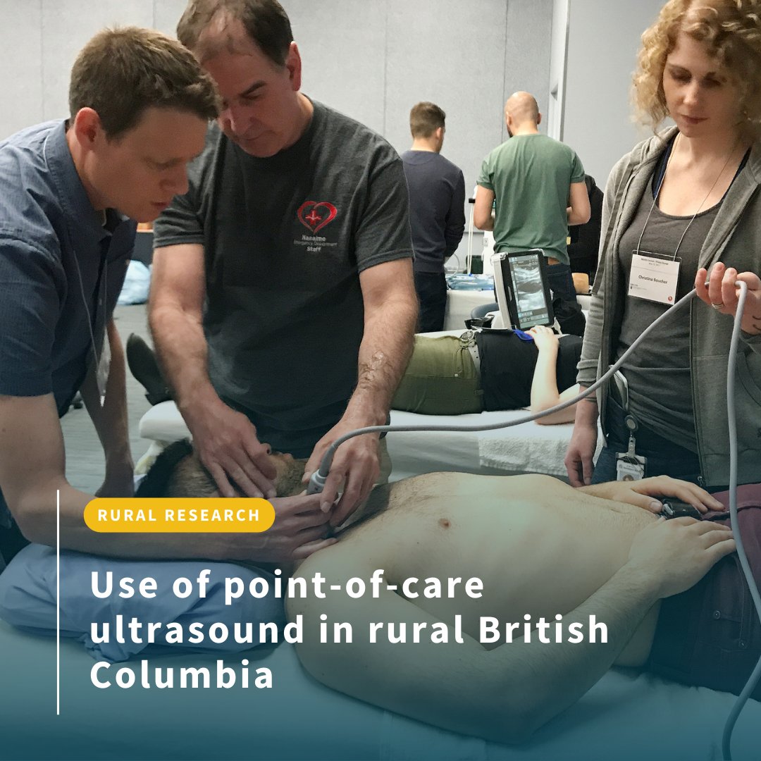 A new study, recently published in @cfpjournal, looks at the scale and scope of #POCUS use in rural British Columbia. Congrats to the team @TracyMorton @dan___kim @OlszynskiP @vwrclimb @DeleeuwTracey & Jason Curran 🙌 Read in full: rccbc.ca/research/use-o…