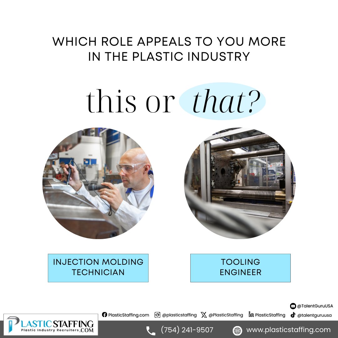 PlasticStaffing's tweet image. Injection Molding Technician or Tooling Engineer?

For inquiries, contact connect with Ali Aaron, our Head of Business Development and Sales, at aaron@plasticstaffing.com or (786) 701-0717

Explore more:
plasticstaffing.com

#PlasticStaffing #InjectionMolding #ToolingEngineer