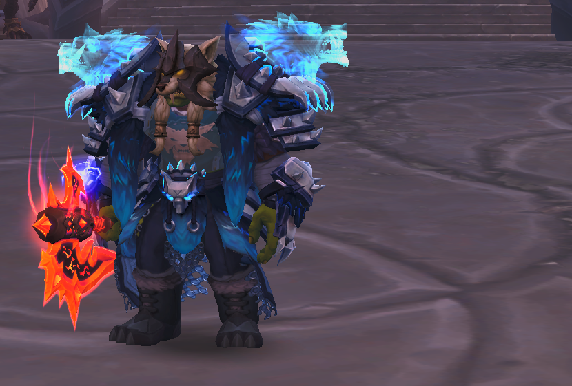 Wise_Jones's tweet photo. Me doing the Legendary Axe quest was for Tmog only LOL sad isn't it? #warcraft #tmog #Frostwolf #Shaman #Elemental #Blerd https://t.co/YKFLzrUb8F