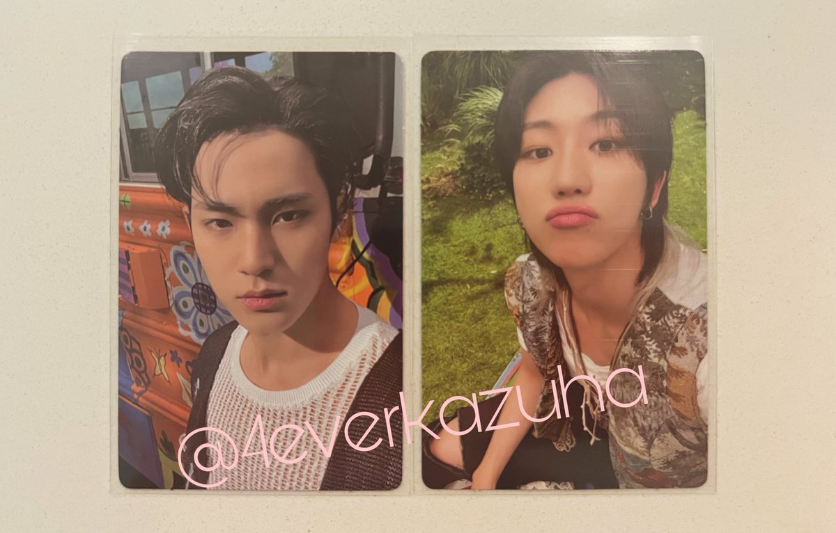 bangchan4k's tweet photo. 🇺🇸 (WTT only) seventeen pc’s!
have:
mingyu seventeenth heaven 11th mini album
the8 seventeenth heaven 11th mini album
want:
dk, vernon, or s.coups pc’s
rts are appreciated!
#wttseventeen #wttsvt #seventeen #svt #kpoptwt https://t.co/Ns0cNSN7Zm