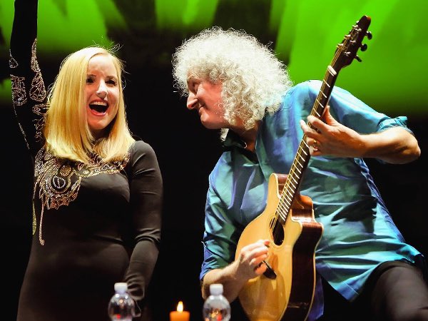 offqueenbandfan's tweet photo. #OTD on 12/03/2016. #BrianMay played with #KerryEllis at the Congress Centre in Budapest, Hungary, during the #OneVoiceTour. https://t.co/9UwvGaY7Cw