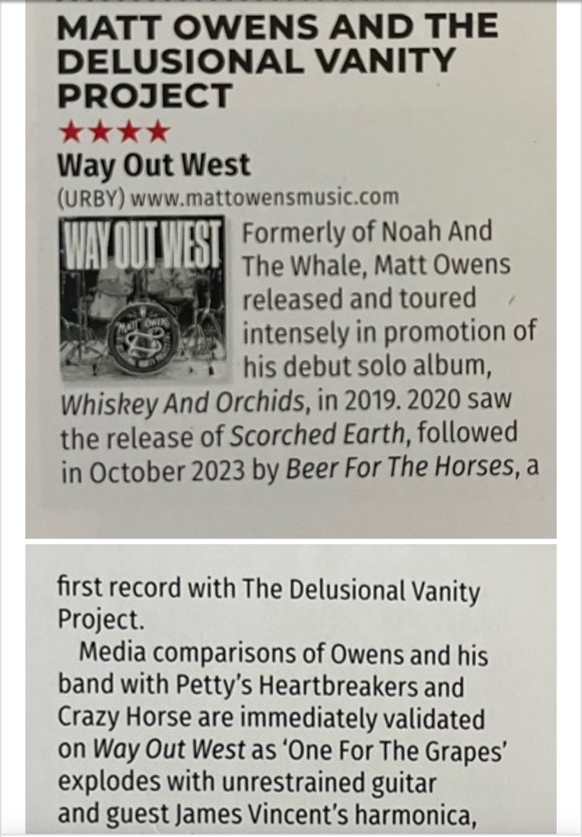 The reviews keep coming! Here’s @RocknReelR2  fresh in and in print! 

To get consistently compared to The ‘Horse & The Heartbreakers (two of my favourite bands of all time) makes me so happy! @americanaUK @blackdeerfest @LongwellRecords @AtTheHelmPR @songsbyhannah #tompetty