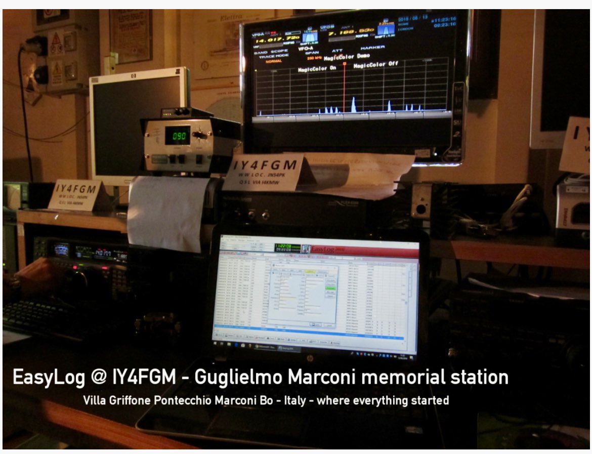 easylog5's tweet photo. Did you know that #EasyLog is in use in the Guglielmo #Marconi Memorial station #IY4FGM? It is a great honor for us to manage the logs of the world's most famous amateur radio station. #HamRadio #AmateurRadio #DX #DXCC #Radio https://t.co/PMEeTb4rkl