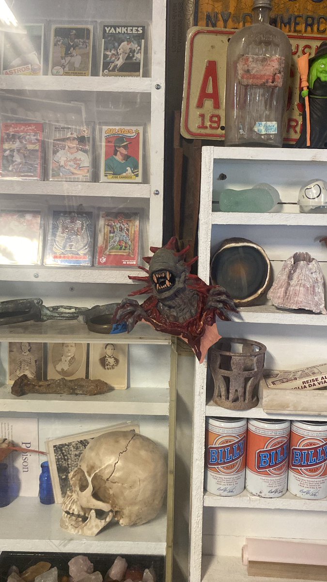 #antiques #baseballcards #skull #alien #niknax