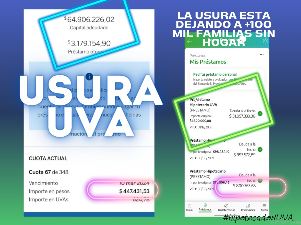 ⚠️ La #UsuraUva no puede esperar 
Pedimos salir del sobreendeudamiento.
⚠️Miles de flias tienen miedo por su hogar.
🆘 LA SITUACIÓN ES INSOSTENIBLE 🆘
DEBEN SESIONAR EN MARZO O QUEDAREMOS EN LA CALLE ❗
<a href="/JMilei/">Javier Milei</a> <a href="/VickyVillarruel/">Victoria Villarruel</a> <a href="/LuisCaputoAR/">totocaputo</a> 
#inflacion