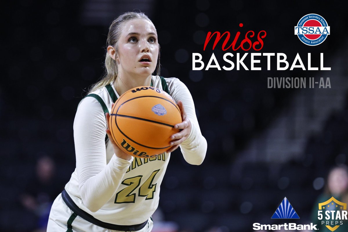 5StarPreps's tweet photo. DIVISION II-AA Miss Basketball is…

Sydney Mains, Knoxville Catholic 
Senior, guard, Florida Atlanta signee

Sydney is the first winner in Knoxville Catholic girls’ basketball history. 

Two-time State Champion and two-time finals MVP. https://t.co/Nx5Wz02qwF