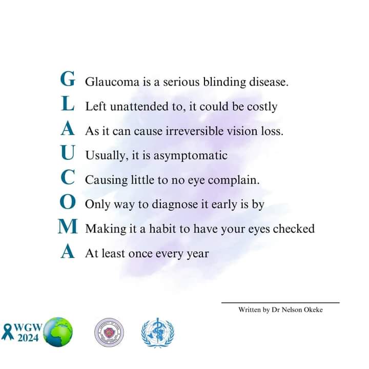 Get screened today.
#WorldGlaucomaWeek
#WGW2024