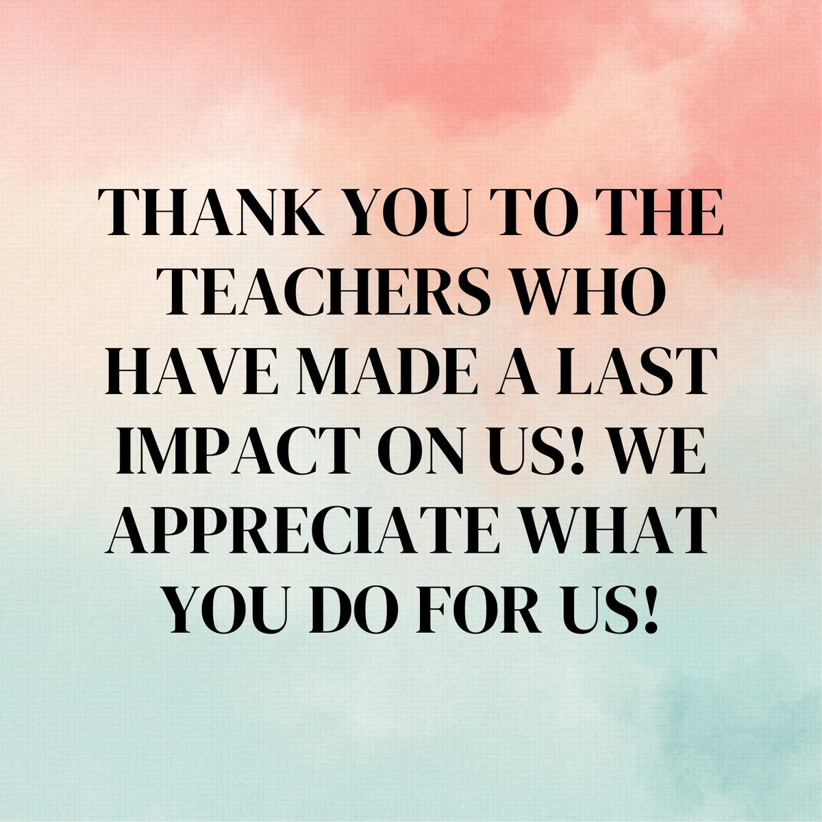 Over the next couple weeks, we are going to take a minute to recognize the teachers who have made an impact on our TPA students! #BeTheChange #LeaveYourLegacy