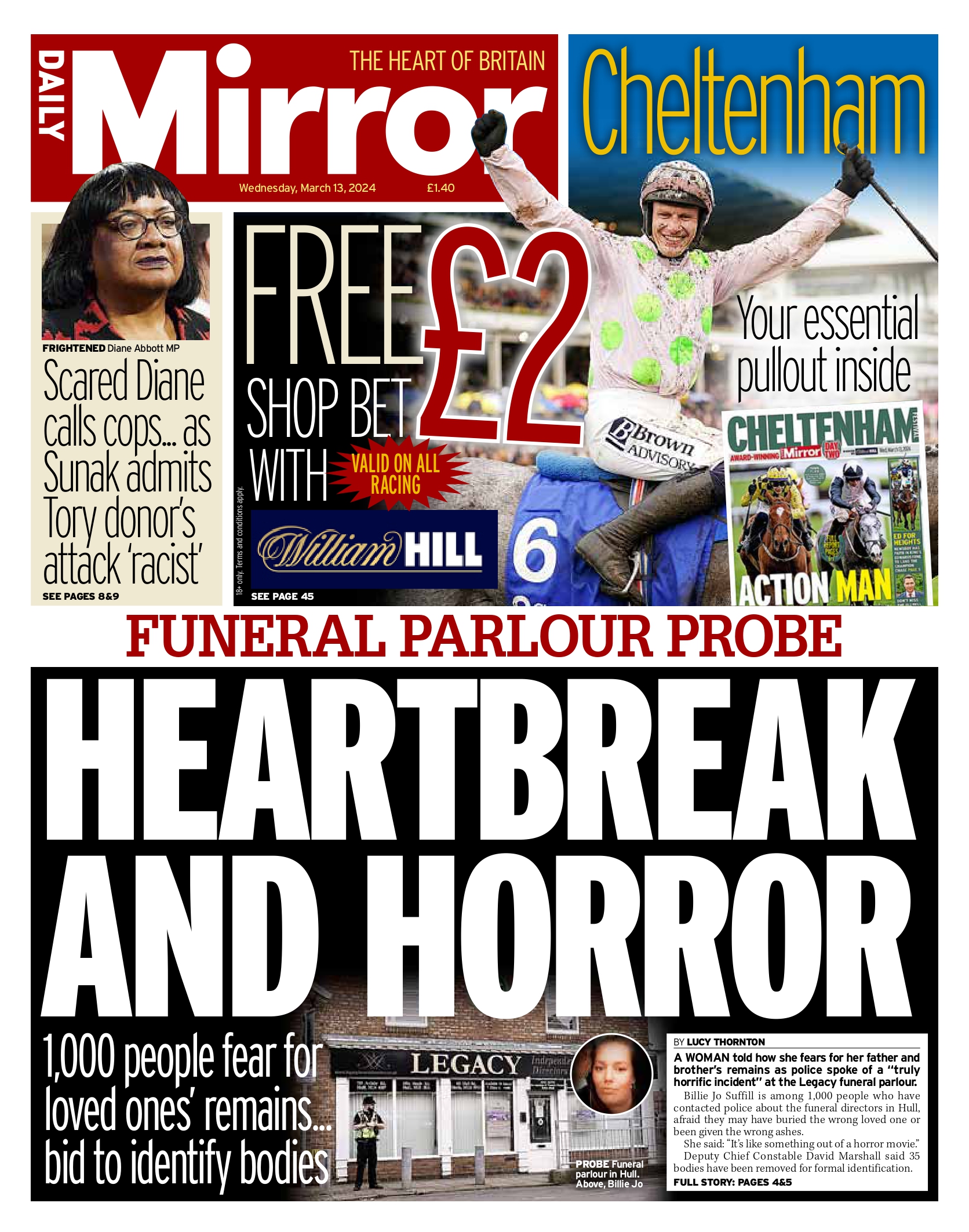 Wednesday's front page: Heartbreak and Horror 
https://www.mirror.co.uk/news/uk-news/grieving-daughter-fears-kissed-dads-32331585