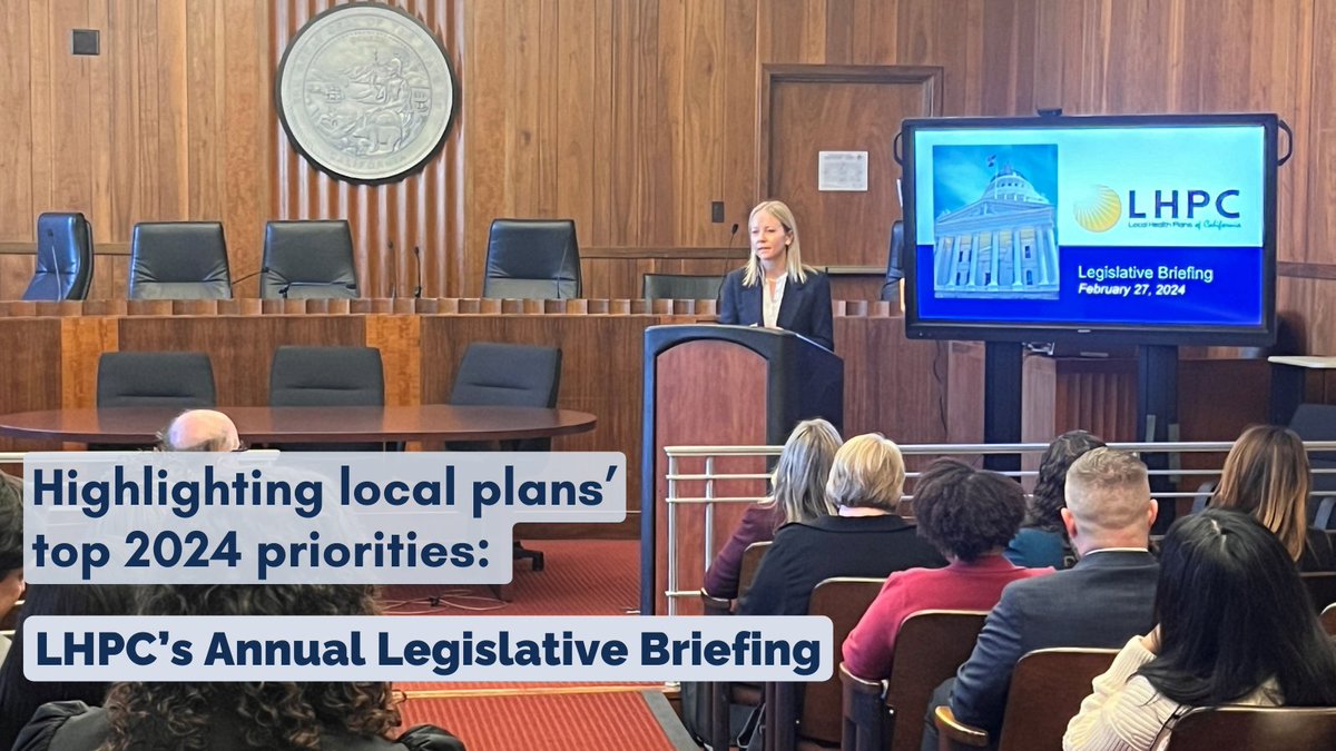 On the forefront of improving equitable & accessible care, local plans came together to discuss 2024’s top priorities at this year's legislative briefing alongside legislators, legislative staff, and Administration staff.