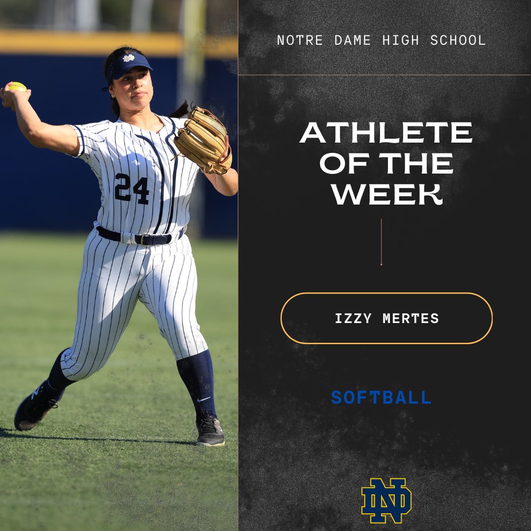 Congrats to our Athletes of the Week, Izzy Mertes &amp; Ashton Talebreza

Izzy had a .611 BA, 11 hits, 4 doubles, 2 home runs, 7 RBIs 10 runs scored, 6 walks &amp; 2 stolen bases across 7 games!

Ashton lead the team in total points with 31, racking up 8 goals &amp; 4 assists! 

#KnightLife